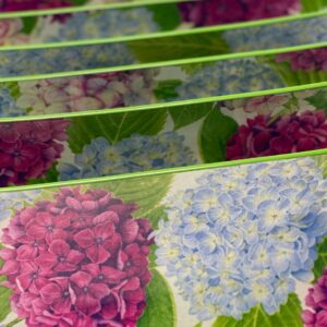 Platos decoupage para regalar hortensias