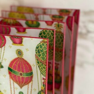 Platos decoupage para regalar León globos navideños