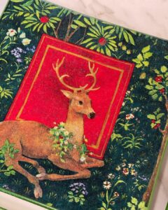 Platos decoupage para regalar León reno