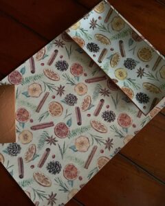 Platos decoupage para regalar canela y naranja