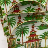 Platos decoupage para regalar León asiático