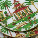 Platos decoupage para regalar León asiático