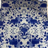 Platos decoupage para regalar flores azules