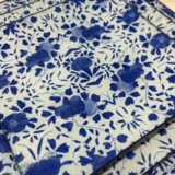 Platos decoupage para regalar León flores azules