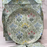 Platos decoupage para regalar flores varias