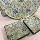 Platos decoupage para regalar Léon flores varias