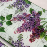 Platos decoupage para regalar lavanda