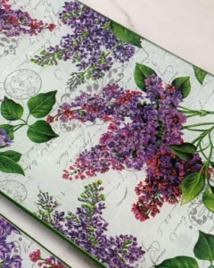 Platos decoupage para regalar lavanda