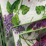 Platos decoupage León para regalar lavanda