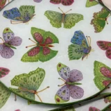 Platos decoupage para regalar León mariposas