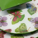 Platos decoupage para regalar mariposas