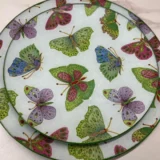 Platos decoupage para regalar mariposas