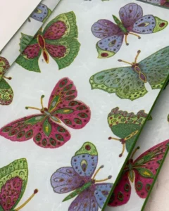 Platos decoupage para regalar León mariposas