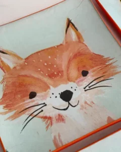 platos decoupage para regalar zorros