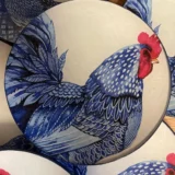 Platos decoupage para regalar León pavo