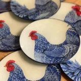 Platos decoupage para regalar pavo