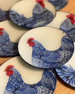 Platos decoupage para regalar pavo