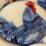 Platos decoupage para regalar León pavo