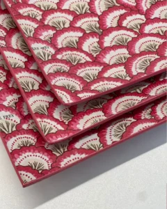 Platos decoupage para regalar abanicos