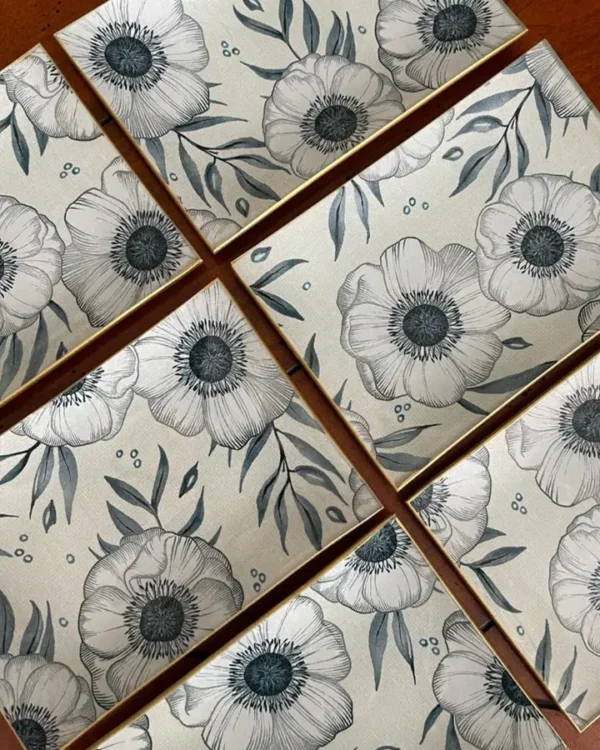 Platos decoupage para regalar flores versátil