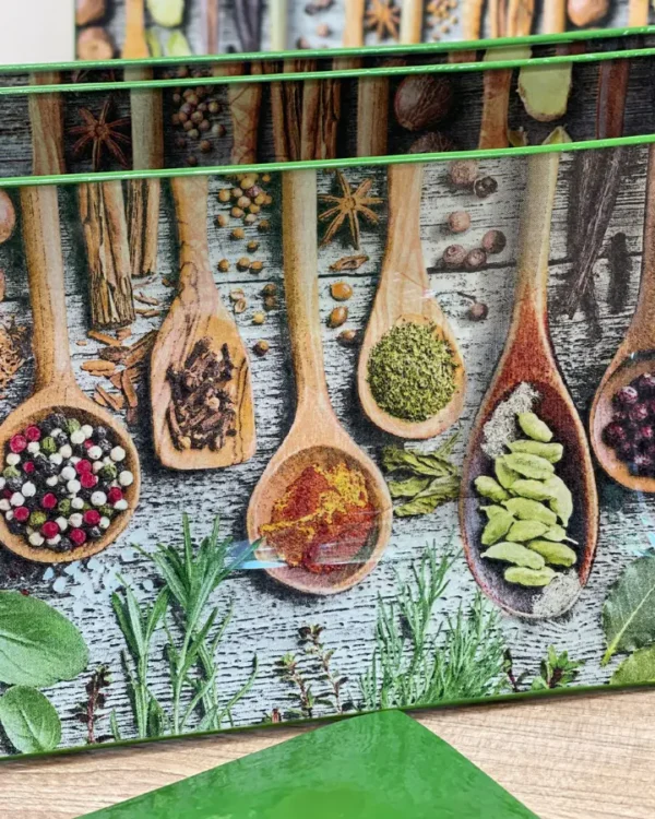 Platos decoupage para regalar especias y cucharas de madera