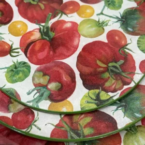 Platos decoupage para regalar tomates
