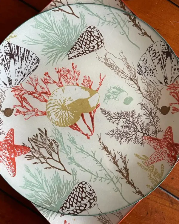 Platos decoupage para regalar marinos