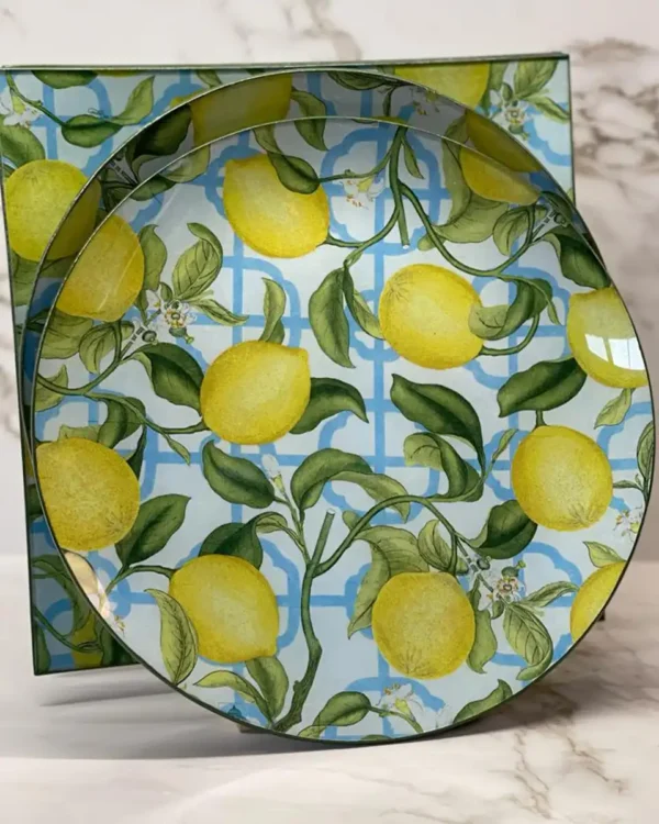 Platos decoupage para regalar limones