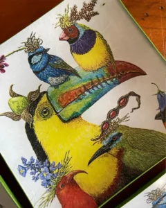 Platos decoupage para regalar León tucán