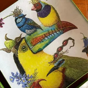 Platos decoupage para regalar León tucán