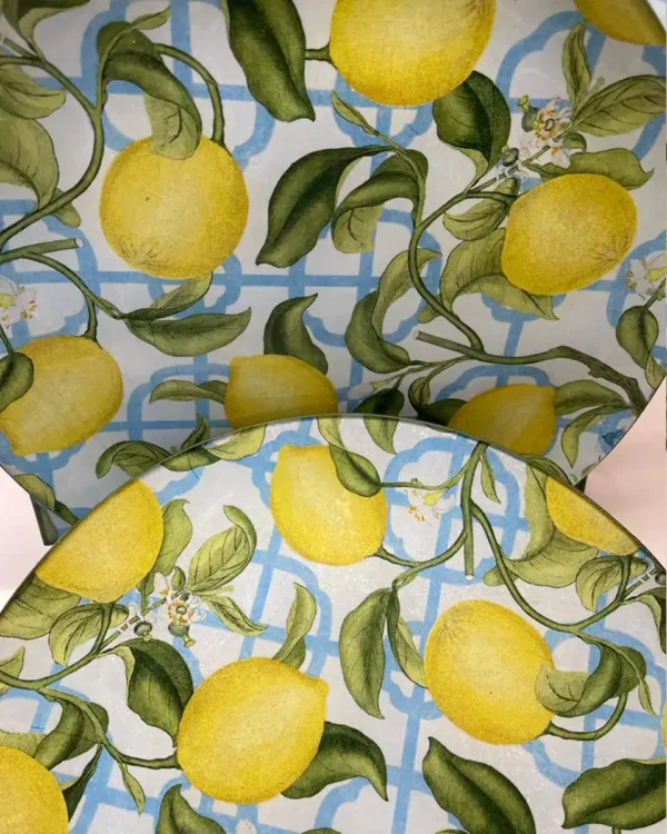 Platos decoupage para regalar limones