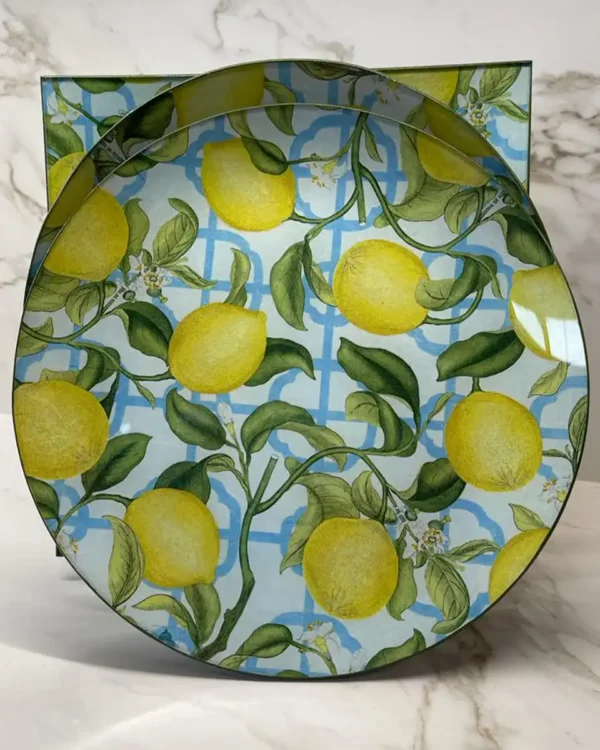 Platos decoupage para regalar León limones