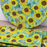 Platos decoupage para regalar León girasoles