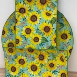 Platos decoupage para regalar girasoles