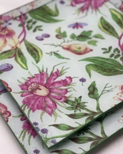 Platos decoupage para regalar flores