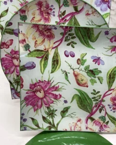 Platos decoupage para regalar flores