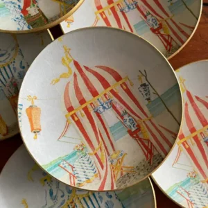 Platos decoupage para regalar León casetas de playa