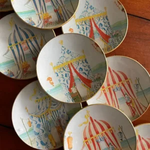 Platos decoupage para regalar casetas de playa