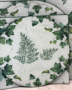 Platos decoupage para regalar plantas trepadoras