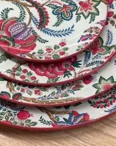 Platos decoupage para regalar flores