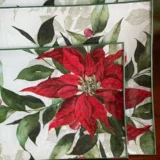 Platos decoupage para regalar flor de pascua