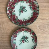 Platos decoupage León para regalar muérdago