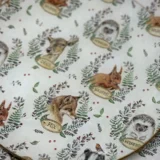 Platos decoupage León para regalar animales otoñales