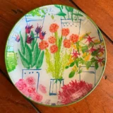 Platos decoupage para regalar flores