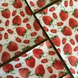 Platos decoupage para regalar fresas