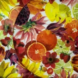 Platos decoupage para regalar frutas