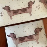 Platos decoupage para regalar perros Teckel