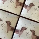 Platos decoupage para regalar perros Teckel