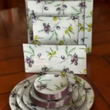 Platos decoupage León para regalar aceitunas