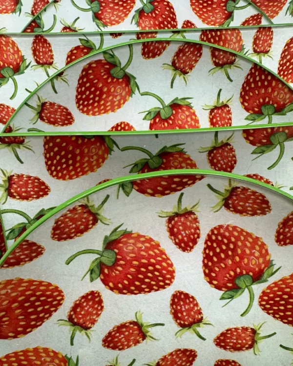 Platos decoupage León para regalar fresas